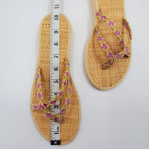 J. Crew Bamboo Mini Wedge Flip Flops - Picture 7 of 13